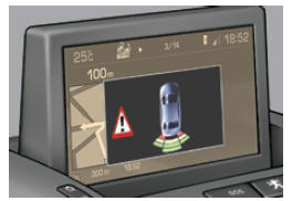 Peugeot 5008. Aide graphique et sonore au stationnement avant et arrière