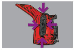 Peugeot 5008. Changement des feux de stop et indicateurs