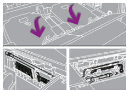 Peugeot 5008. Accès à l'outillage