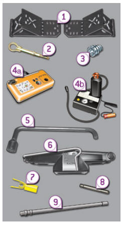 Peugeot 5008. Détail des outils